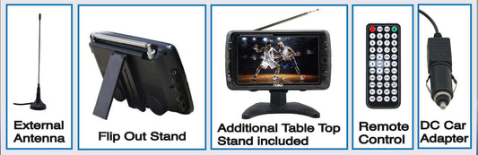 Naxa 7" Portable 12 Volt TV and Digital Multimedia Player